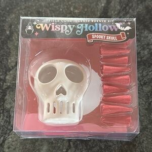 Spooky Skull Incense Burner Kit - White
